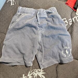 Polo by Ralph Lauren Boys Navy Blue Elastic-Waist Cotton Shorts